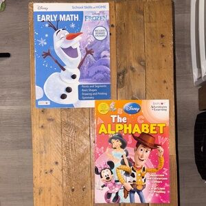 Disney Frozen and Toy Story Learning Books - Blue and Orange